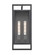Agatha Two Light Outdoor Wall Sconce in Textured Black (59|270102-TBK)