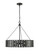 Stella Six Light Chandelier in Matte Black (59|27006-MB)