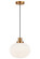 Charismo One Light Pendant in Aged Gold Brass (423|C61003AGOP)