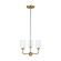 Emile Three Light Chandelier in Satin Bronze (1|GLC1073SB)