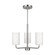 Rhett Three Light Chandelier in Brushed Steel (1|GLC1003BS)