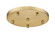 Multi Point Canopy Five Light Ceiling Plate in Modern Gold (224|CP1205R-MGLD)