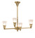 Revival Four Light Chandelier in Polished Brass (57|271776)