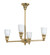 Revival Oyster Bay Four Light Chandelier in Polished Brass (57|269355)