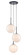 Delilah Three Light Pendant in Matte Black (192|HF4233-BK-WHT)