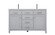 Lewis Double Bathroom Vanity in Grey (173|VF23354DGR)