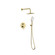 George Complete Shower Faucet System With Rough-In Valve in Brushed Gold (173|FAS-9001BGD)