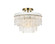 Emilia Four Light Flush Mount in Satin Gold (173|1780F15SG)