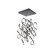 Interlace LED Chandelier in Chrome (34|PD-47813S-CH)