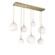 Gaia LED Linear Pendant in Heritage Brass (404|PLB0092-07-HB-WL-C01-L3)