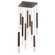 Axis LED Chandelier in Burnished Bronze (404|CHB0097-09-BB-GC-C01-L1)
