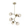 Luna LED Chandelier in Gilded Brass (404|CHB0095-VA-GB-FA-001-L3)