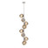 Luna LED Chandelier in Beige Silver (404|CHB0095-T8-BS-FB-001-L3)