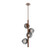 Luna LED Chandelier in Burnished Bronze (404|CHB0095-T4-BB-FS-001-L3)