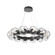 Luna LED Chandelier in Graphite (404|CHB0095-36-GP-GC-CA1-L3)