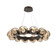 Luna LED Chandelier in Flat Bronze (404|CHB0095-36-FB-ZB-CA1-L3)