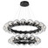 Luna LED Chandelier in Matte Black (404|CHB0095-2T-MB-GC-CA1-L1)