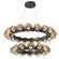 Luna LED Chandelier in Graphite (404|CHB0095-2T-GP-FB-CA1-L3)