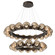 Luna LED Chandelier in Flat Bronze (404|CHB0095-2T-FB-FB-CA1-L1)