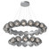 Luna LED Chandelier in Classic Silver (404|CHB0095-2T-CS-FS-CA1-L3)