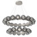 Luna LED Chandelier in Beige Silver (404|CHB0095-2T-BS-ZS-CA1-L3)