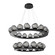 Luna LED Chandelier in Matte Black (404|CHB0095-2B-MB-ZS-CA1-L3)