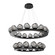 Luna LED Chandelier in Matte Black (404|CHB0095-2B-MB-GS-CA1-L1)