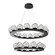 Luna LED Chandelier in Matte Black (404|CHB0095-2B-MB-GC-CA1-L3)