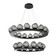 Luna LED Chandelier in Matte Black (404|CHB0095-2B-MB-FS-CA1-L3)