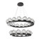 Luna LED Chandelier in Graphite (404|CHB0095-2B-GP-ZC-CA1-L1)