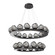 Luna LED Chandelier in Graphite (404|CHB0095-2B-GP-GS-CA1-L3)