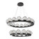 Luna LED Chandelier in Graphite (404|CHB0095-2B-GP-GC-CA1-L3)