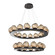 Luna LED Chandelier in Graphite (404|CHB0095-2B-GP-FB-CA1-L3)