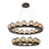 Luna LED Chandelier in Flat Bronze (404|CHB0095-2B-FB-FB-CA1-L1)