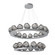 Luna LED Chandelier in Classic Silver (404|CHB0095-2B-CS-GS-CA1-L3)