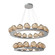 Luna LED Chandelier in Classic Silver (404|CHB0095-2B-CS-GB-CA1-L1)