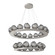 Luna LED Chandelier in Beige Silver (404|CHB0095-2B-BS-ZS-CA1-L1)