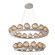 Luna LED Chandelier in Beige Silver (404|CHB0095-2B-BS-ZB-CA1-L1)