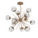 Luna LED Chandelier in Novel Brass (404|CHB0095-0H-NB-GC-001-L3)