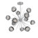 Luna LED Chandelier in Classic Silver (404|CHB0095-0H-CS-FS-001-L3)