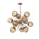 Luna LED Chandelier in Novel Brass (404|CHB0095-0G-NB-FB-001-L3)