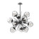 Luna LED Chandelier in Graphite (404|CHB0095-0G-GP-GC-001-L3)