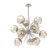 Luna LED Chandelier in Beige Silver (404|CHB0095-0G-BS-FA-001-L3)