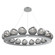 Luna LED Chandelier in Classic Silver (404|CHB0095-0D-CS-GS-CA1-L1)