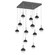 Cabochon LED Chandelier in Graphite (404|CHB0093-12-GP-BC-C01-L1)