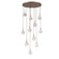 Cabochon LED Chandelier in Burnished Bronze (404|CHB0093-11-BB-WC-C01-L1)