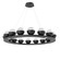 Cabochon LED Chandelier in Matte Black (404|CHB0093-0D-MB-MC-CA1-L1)