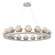 Cabochon LED Chandelier in Beige Silver (404|CHB0093-0D-BS-TC-CA1-L3)