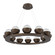 Cabochon LED Chandelier in Flat Bronze (404|CHB0093-0C-FB-MC-CA1-L3)