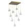 Cabochon LED Chandelier in Gilded Brass (404|CHB0093-09-GB-WC-C01-L1)